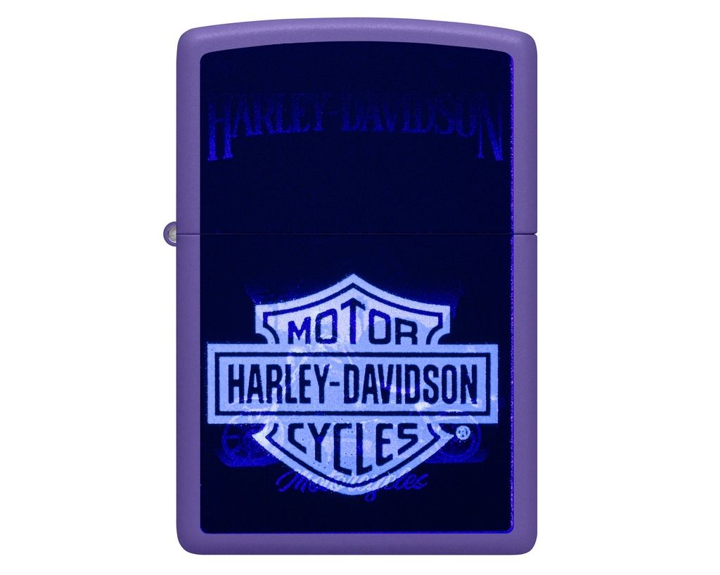 Aansteker Zippo Harley Black Light Design Change