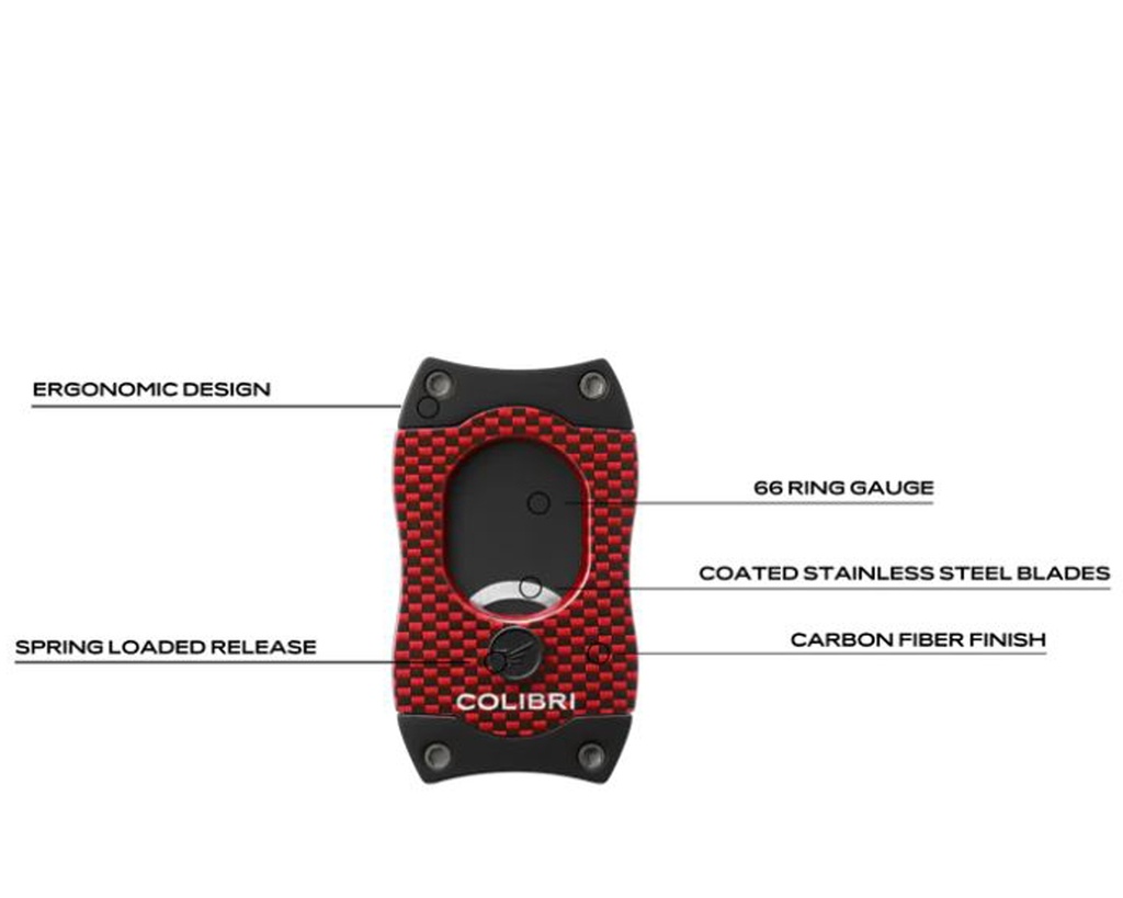 Sigarenknipper Colibri S-Cut Cf Wit Zilver