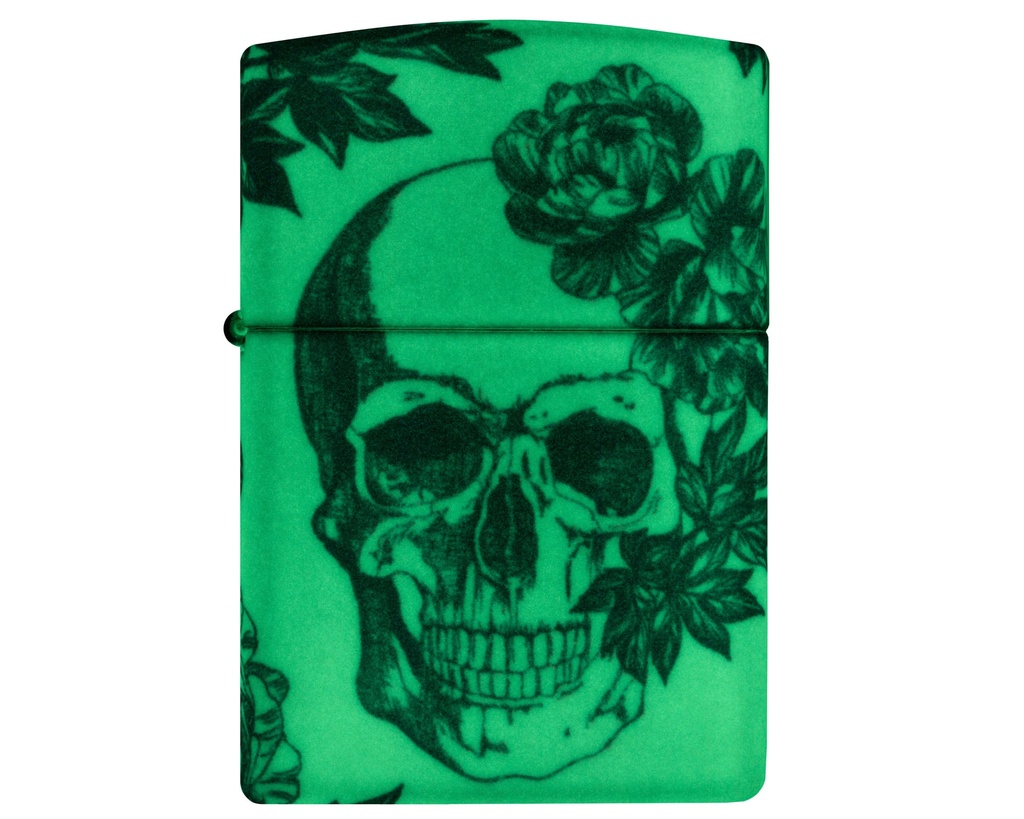 Aansteker Zippo Floral Skull Design 