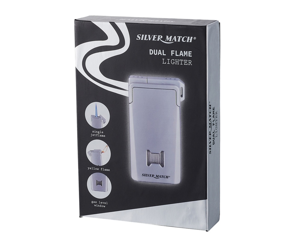 Aansteker Silver Match Chisinau Dual Flame Assorti