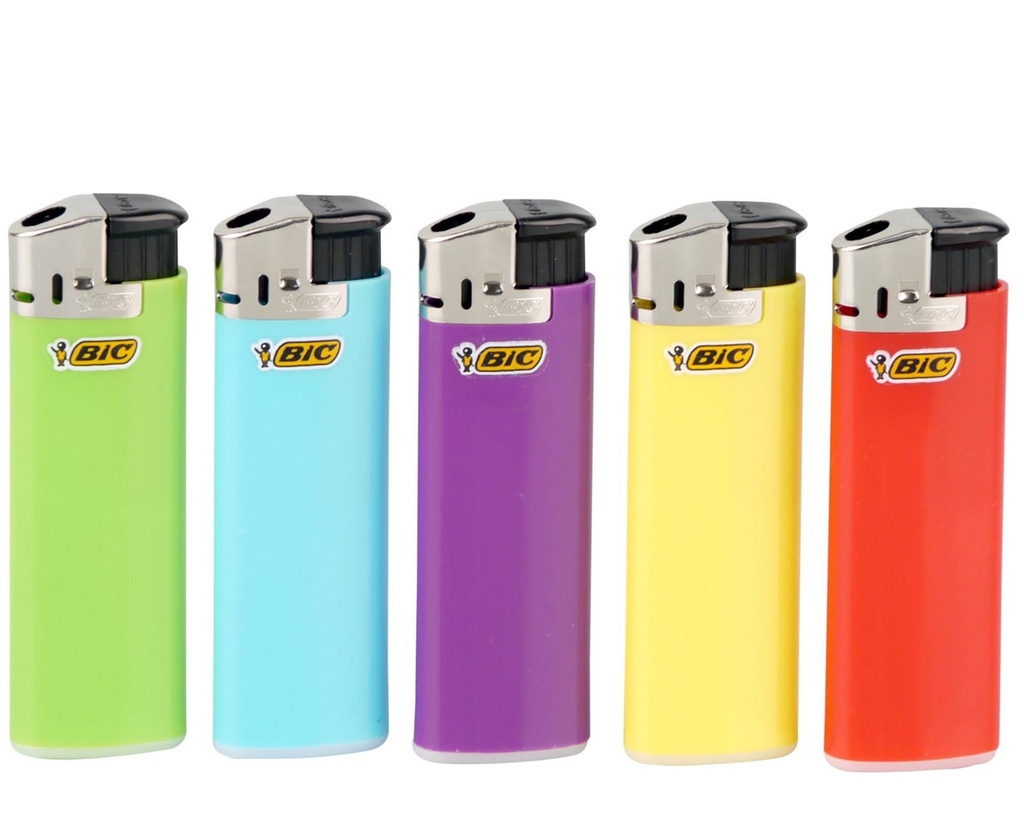 Briquet Jetable Bic Electronic Couleur