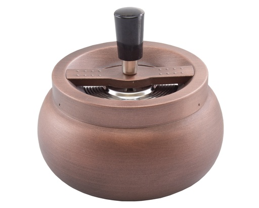 Ashtray Push Copper 13cm