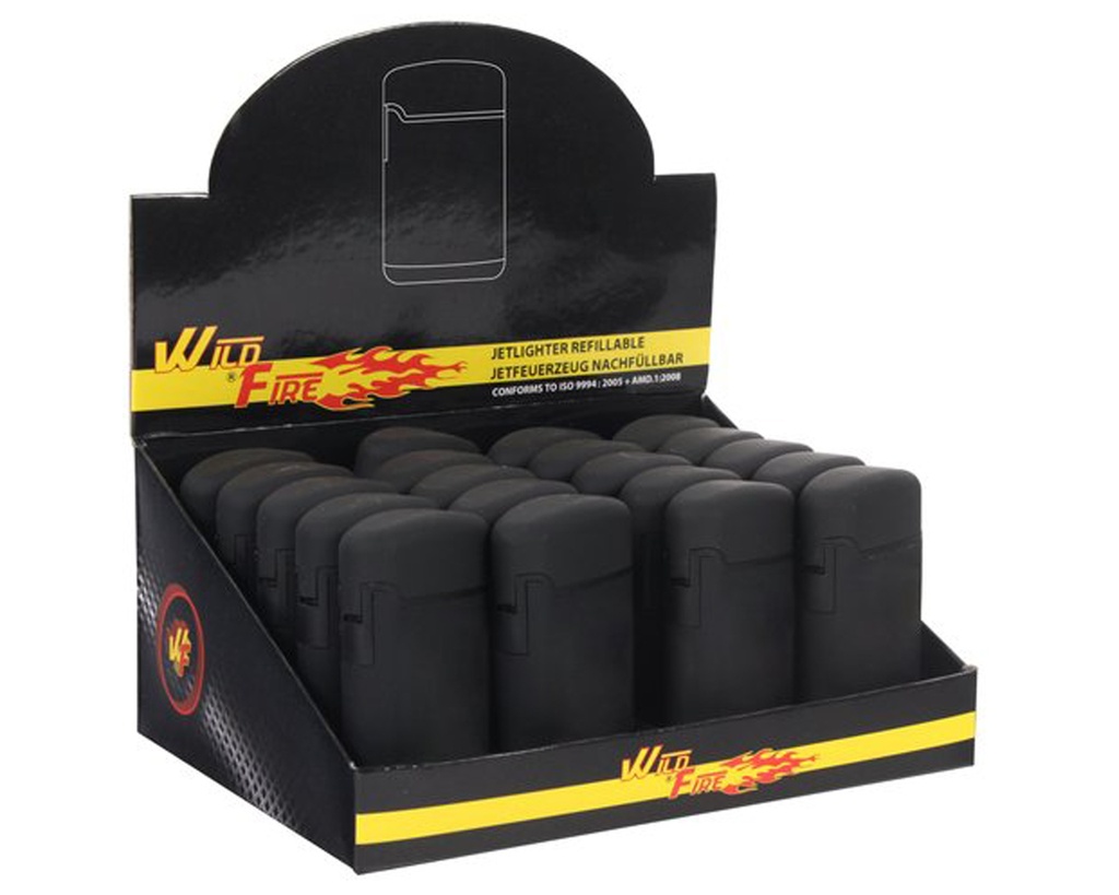 Briquet Wildfire Jet Black Rubber