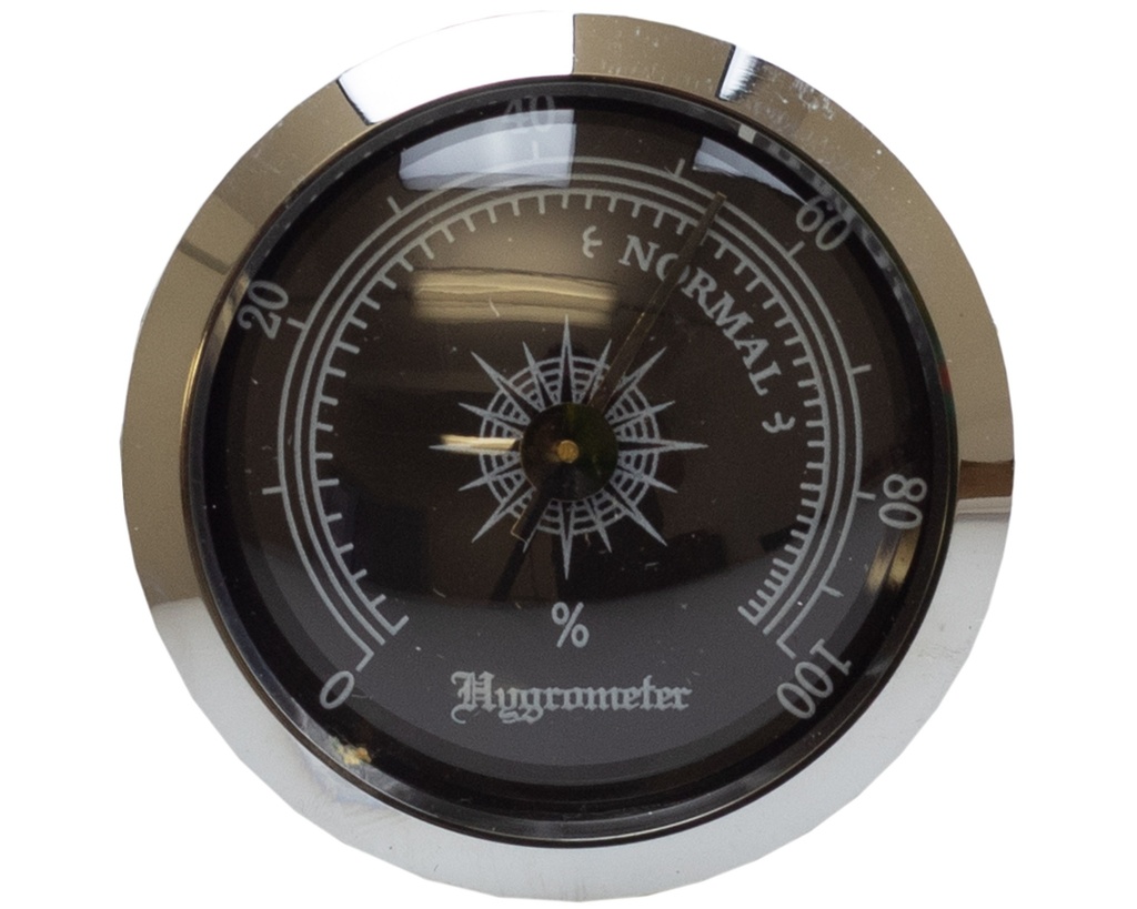 Hygromètre Rond Noir