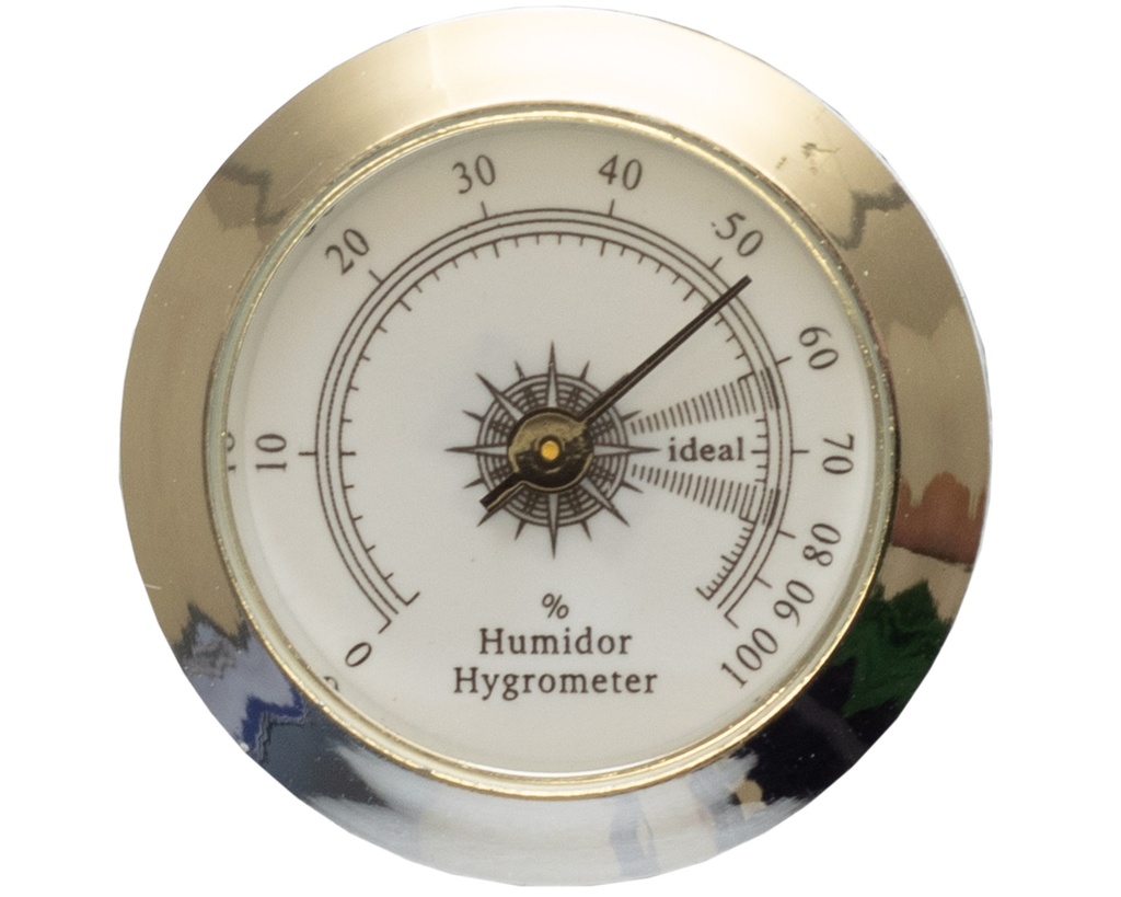 Hygrometer Round White