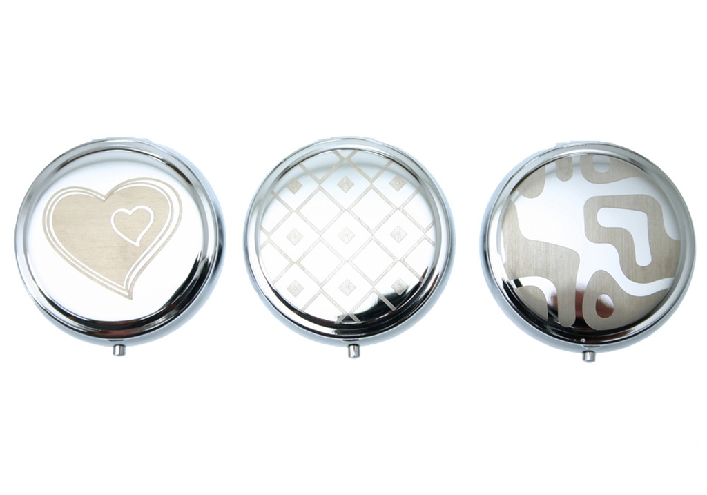 Pocket Ashtray Chrome Round Engraving