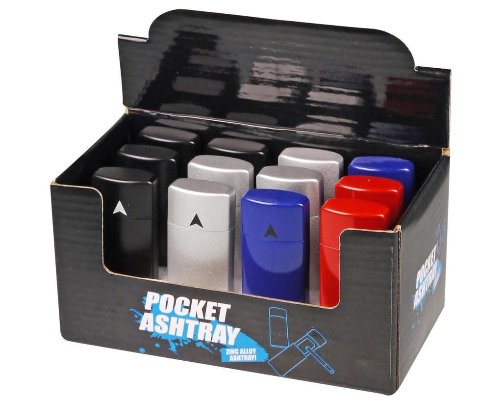 Pocket Ashtray Metal Slide Colors