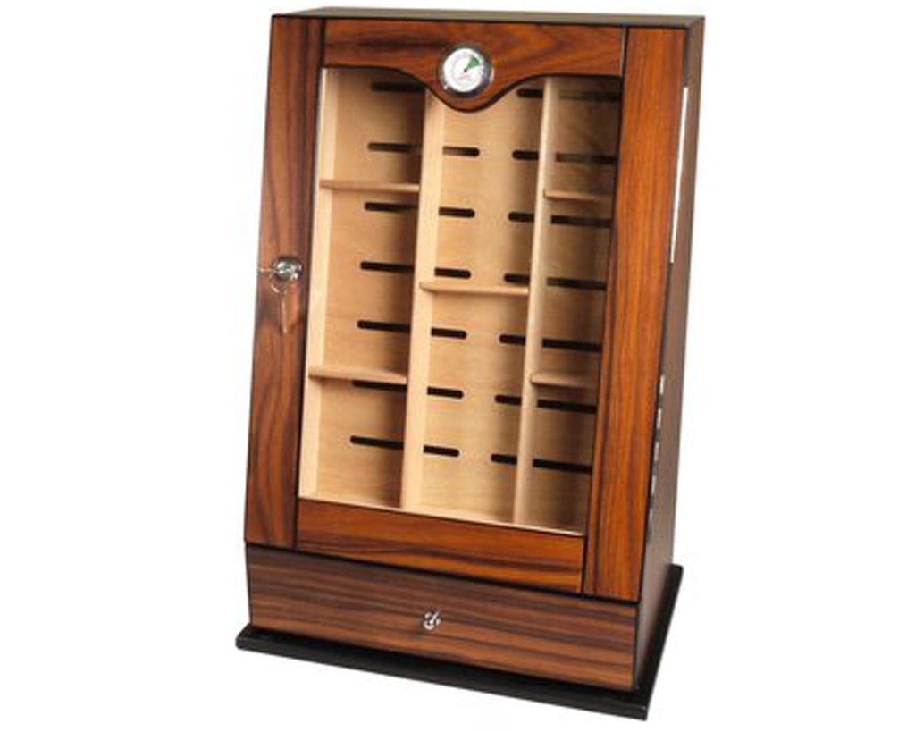 Humidor Restaurant Walnoot/Glas 150 Sigaren