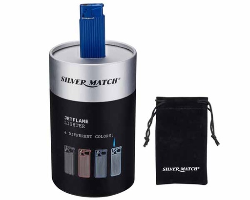 [40674359] Briquet Silver Match Vienna Jet