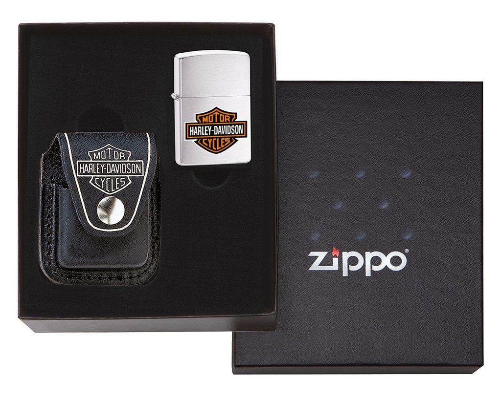 Gift Set Zippo Etui HD Zwart Zonder Aansteker