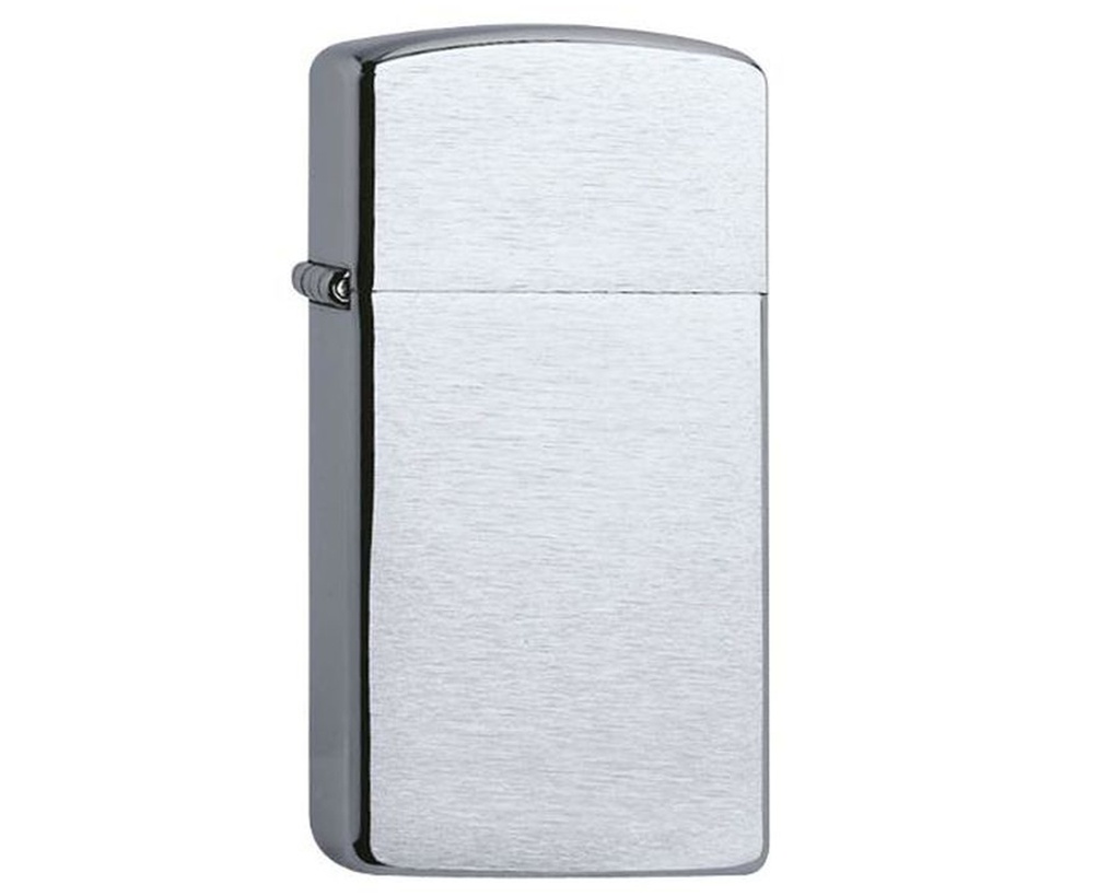 Aansteker Zippo Brushed Chrome Slim