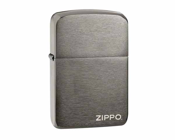 Aansteker Zippo 1941 Replica Black Ice with Zippo Logo