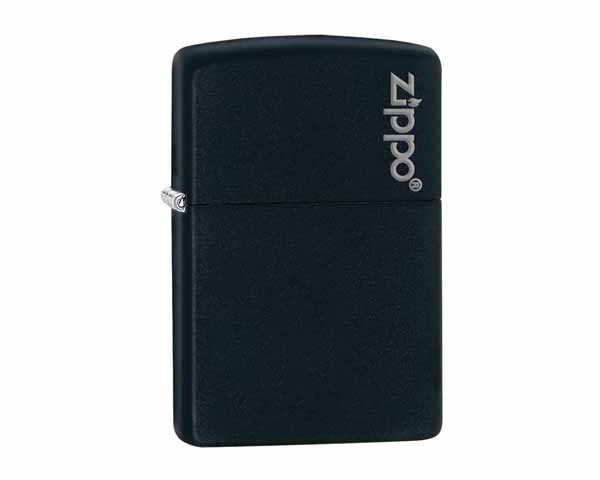 Aansteker Zippo Black Matte with Zippo Logo