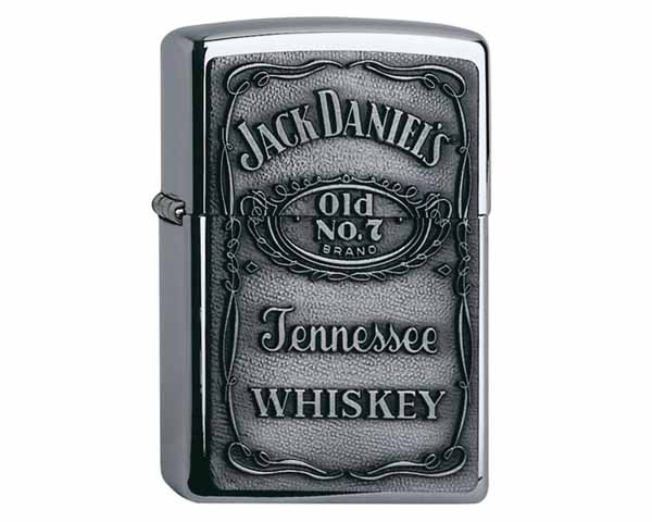 Aansteker Zippo Jack Daniel's Label Chrome