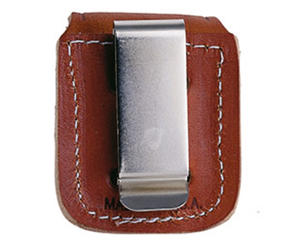 Zippo Pouch Zippo Brown Clip