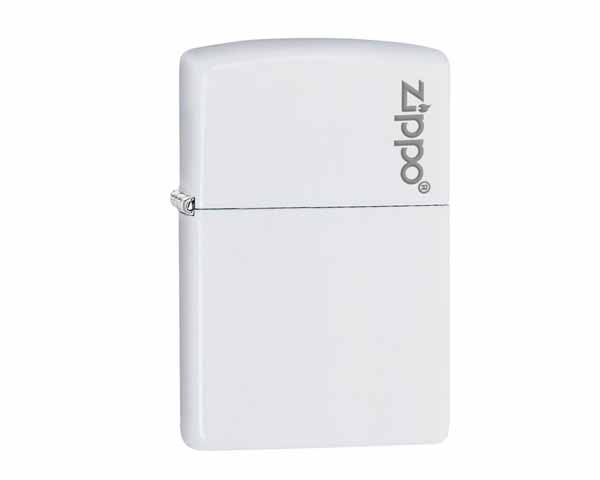 Aansteker Zippo White Matte with Zippo Logo