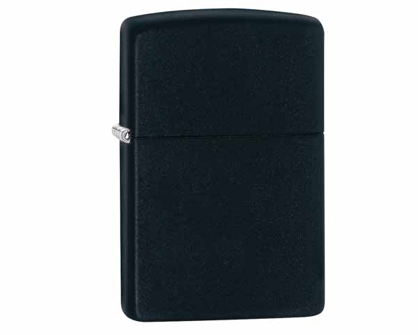 Aansteker Zippo Reg Black Matte For Laser Brass