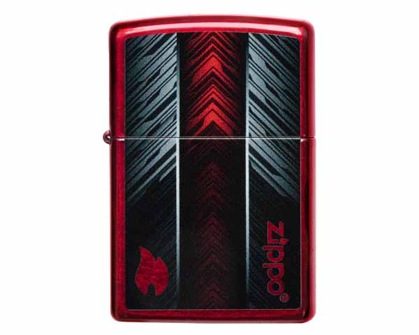 Briquet Zippo Red and Gray Zippo Design