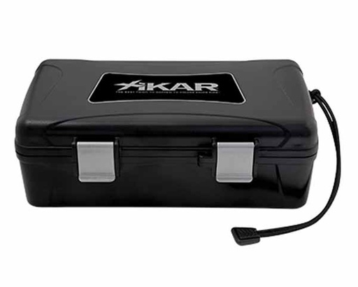 [210XIPL] Travel Humidor Xikar Private Label Black 10 Cigars