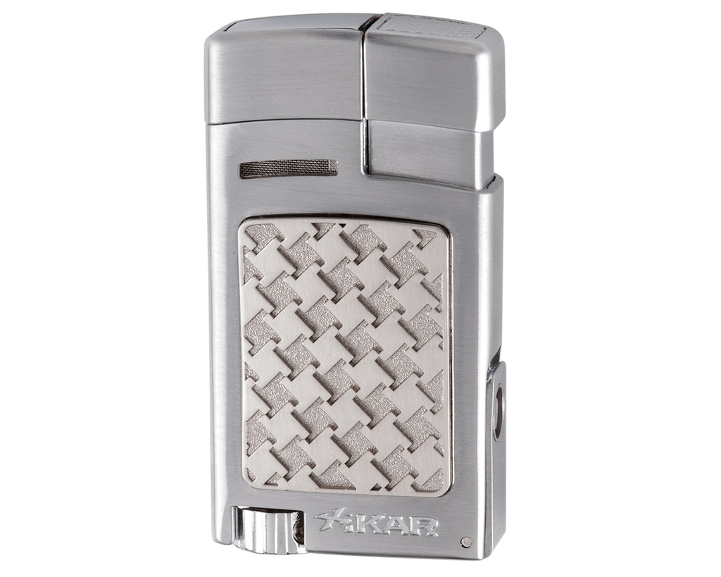 Briquet Xikar Forte Soft Argent Houndstooth