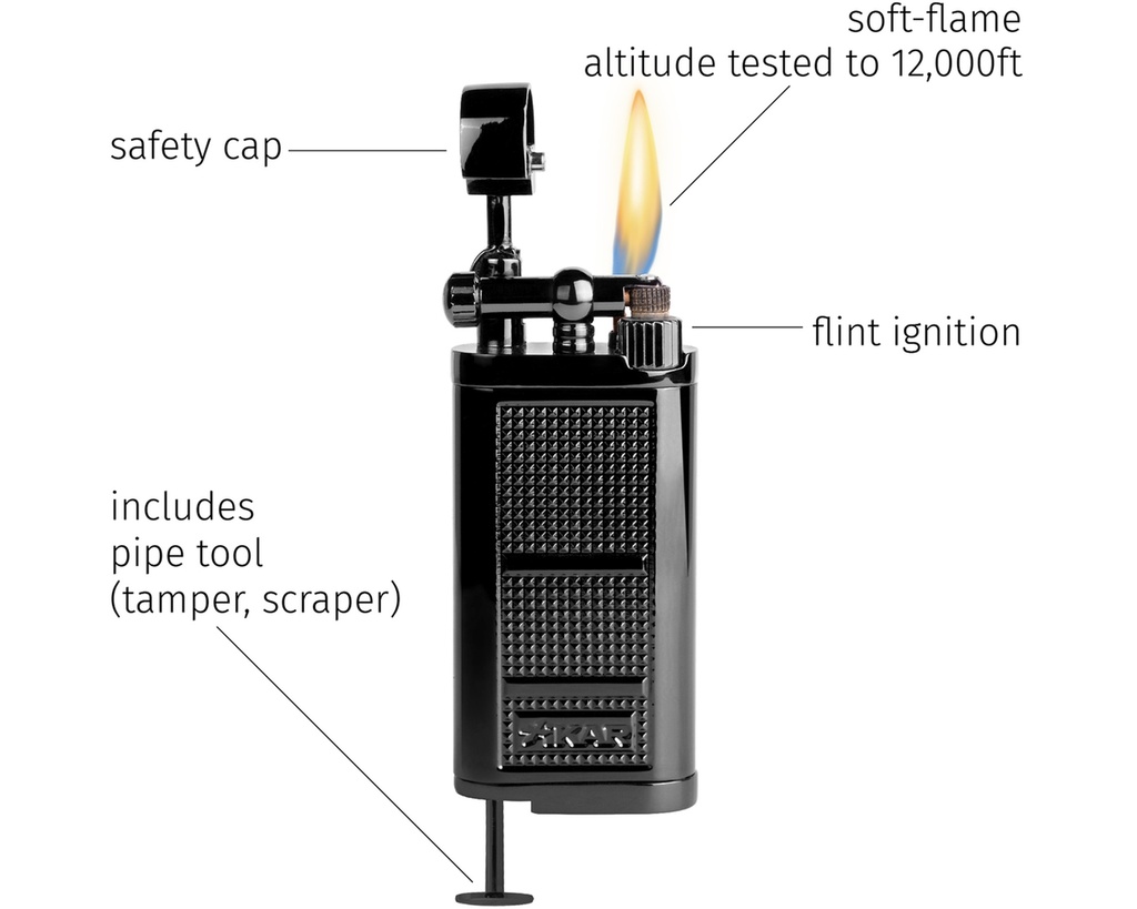 Briquet Xikar Pipeline Noir