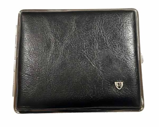 [812NLC01] Cigarette Pouch VH 812 Leather Chrome Calypso Black 24ks