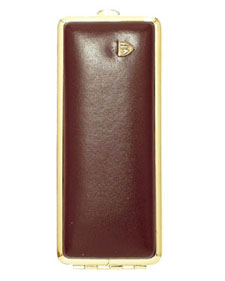 Etui Cigarette VH 813 Cuir Doré Bordeau 8sks