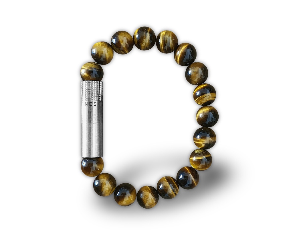 LFL Bracelet Solo Steel Tiger Eye L