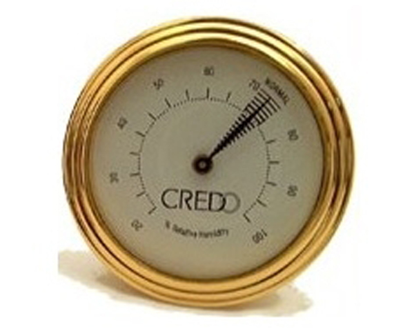 Hygrometer Credo 55mm Goud Analoog