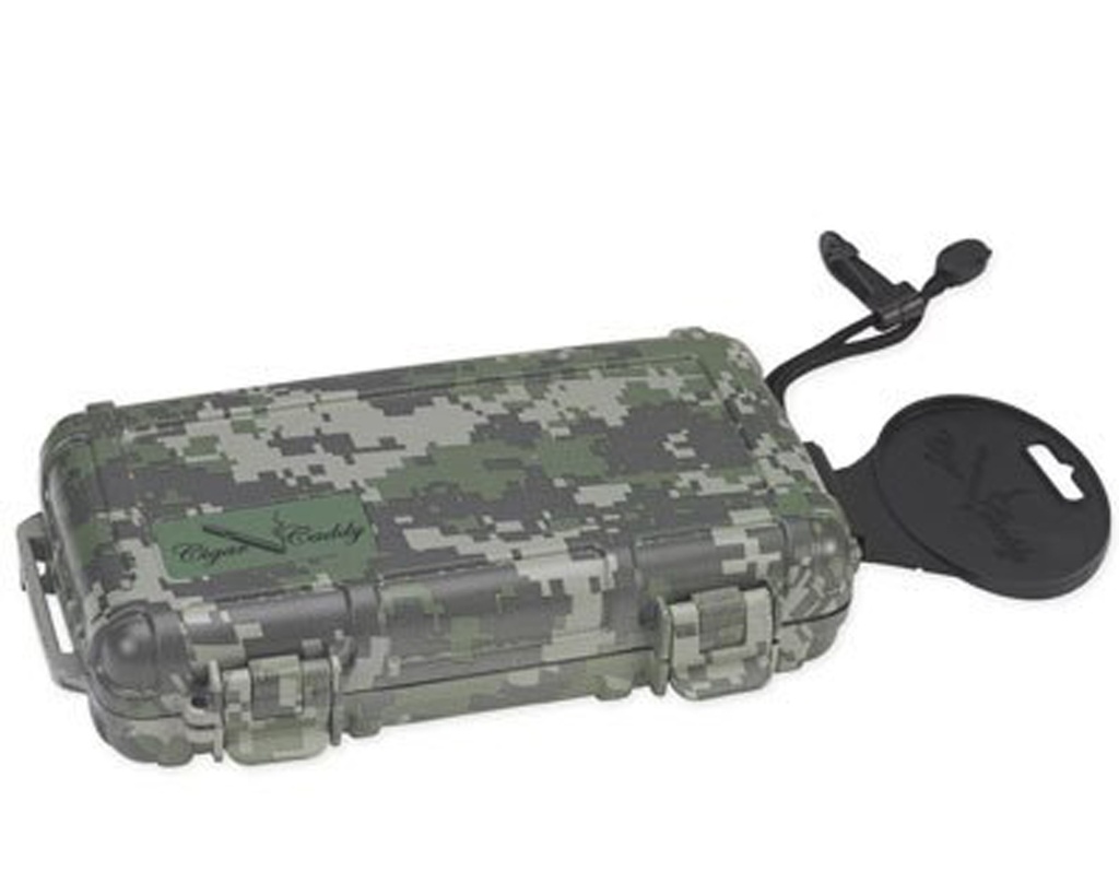 Travel Humidor Cigar Caddy Forest Camo 5 Cigars