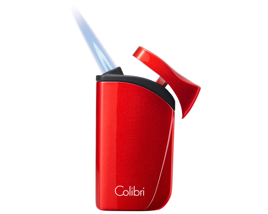 Briquet Colibri Falcon Metallic Rouge