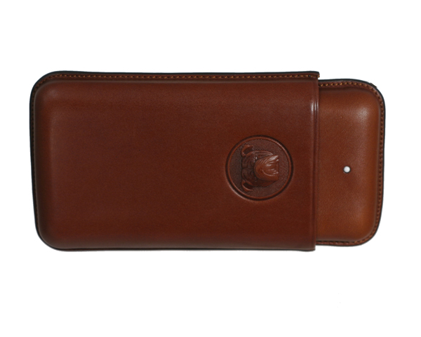 Cigar Pouch White Spot Bulldog Cor 3F Brown
