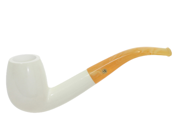 Pipe VB Ecume Blanc 45 50 Courbé