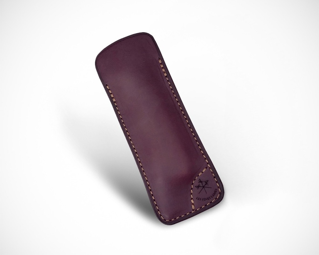LFL Leather Sheath Le Petit Natural Burgundy