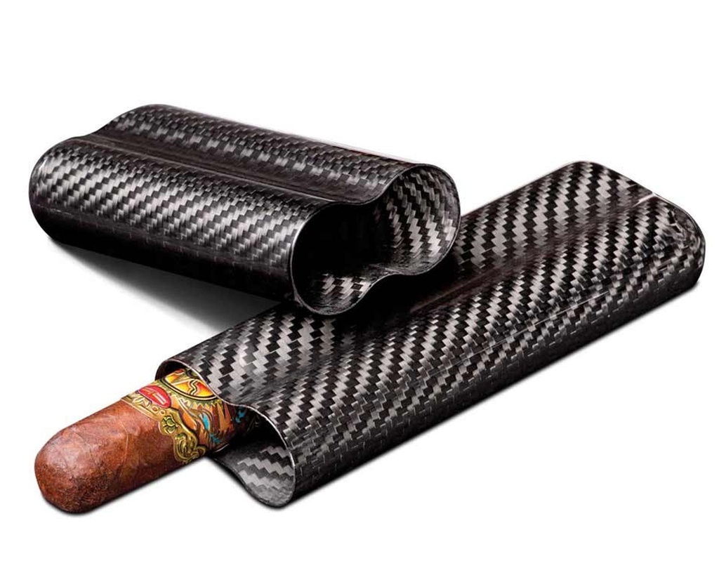 Cigar Pouch Carbon Fiber 2C Black R58 140mm