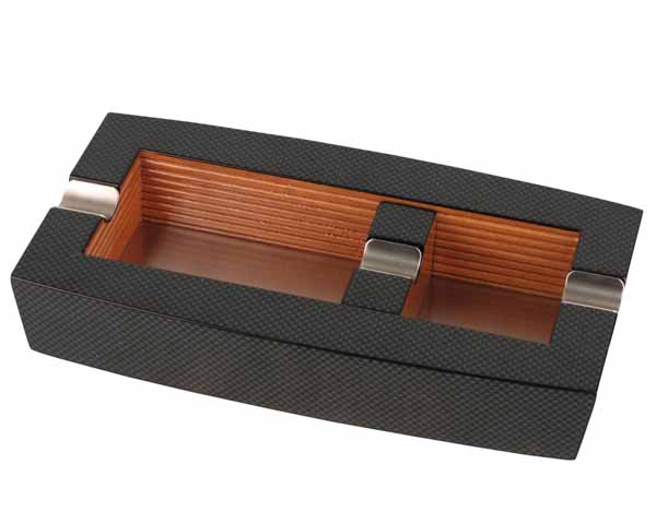 Ashtray Cigar Carbon/Wood 