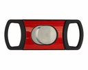 Sigarenknipper Passatore Double Cut Zwart/Rood