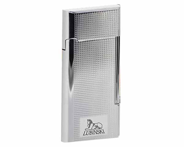 Briquet Lubinski Roma Flint Argent Carre