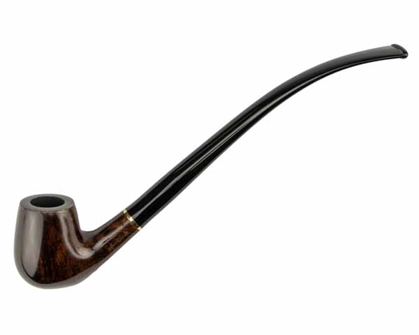 Pijp Jean Claude Churchwarden Bruin Gebogen Acryl