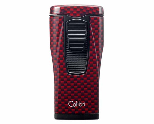 [LI880T12] Briquet Colibri Monaco Carbon Rouge