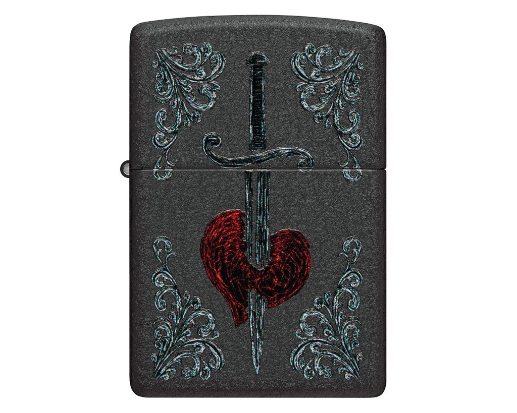 Aansteker Zippo Heart Dagger Tattoo Design