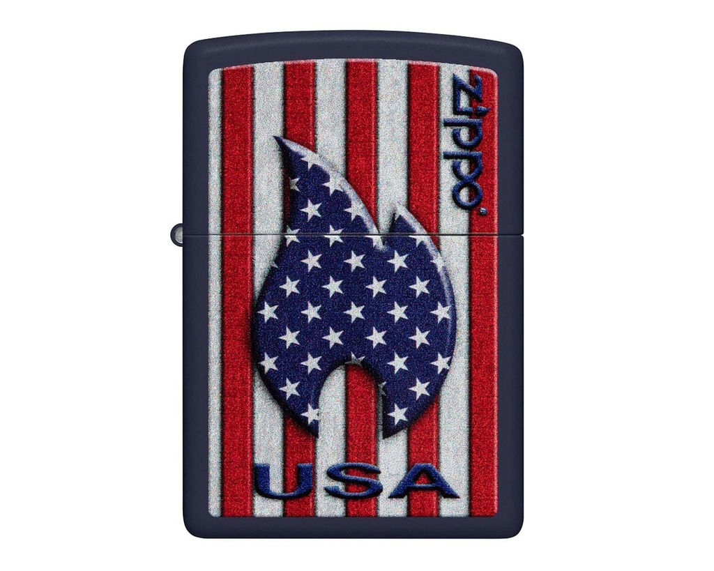 Lighter Zippo Patriotic Flame Design