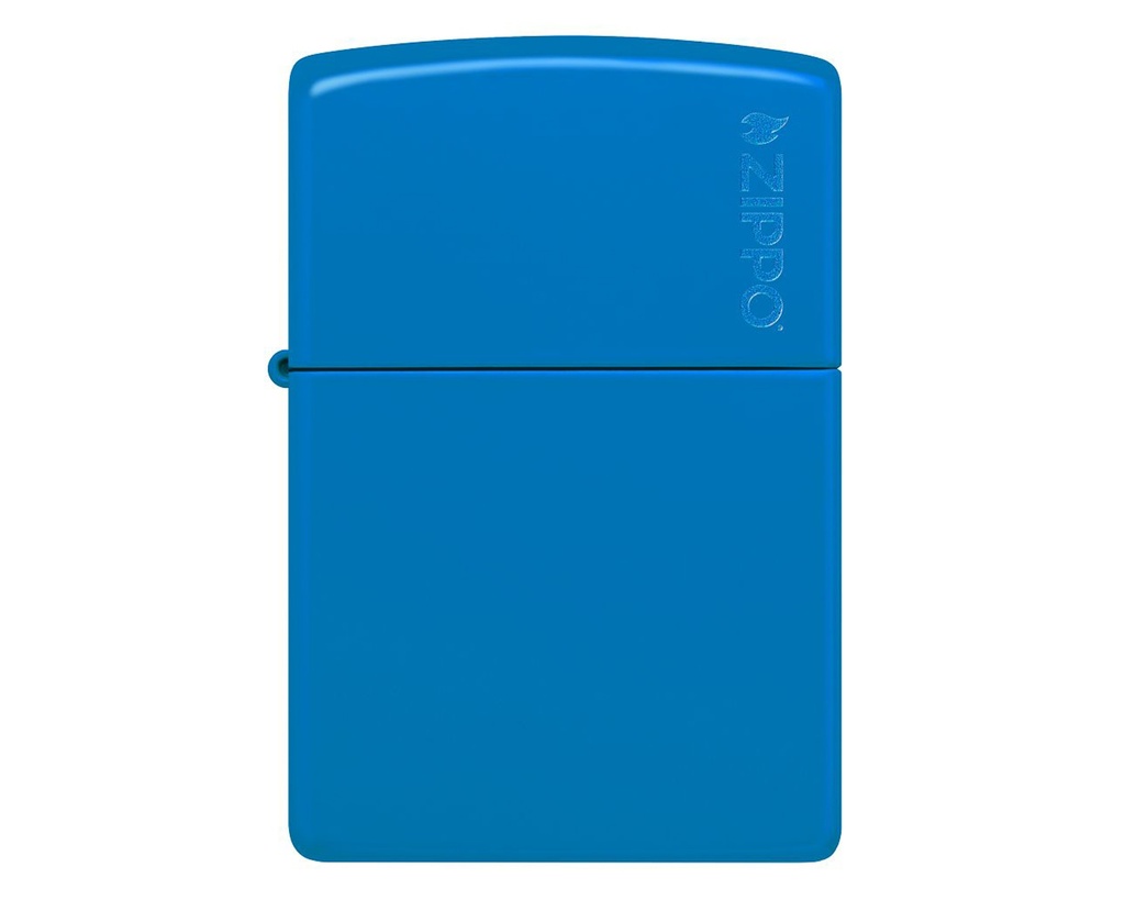 Briquet Zippo Sky Blue Matte with Zippo Logo