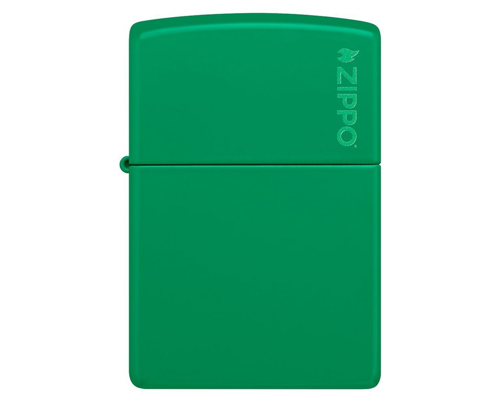 Briquet Zippo Grass Green Matte with Zippo Logo