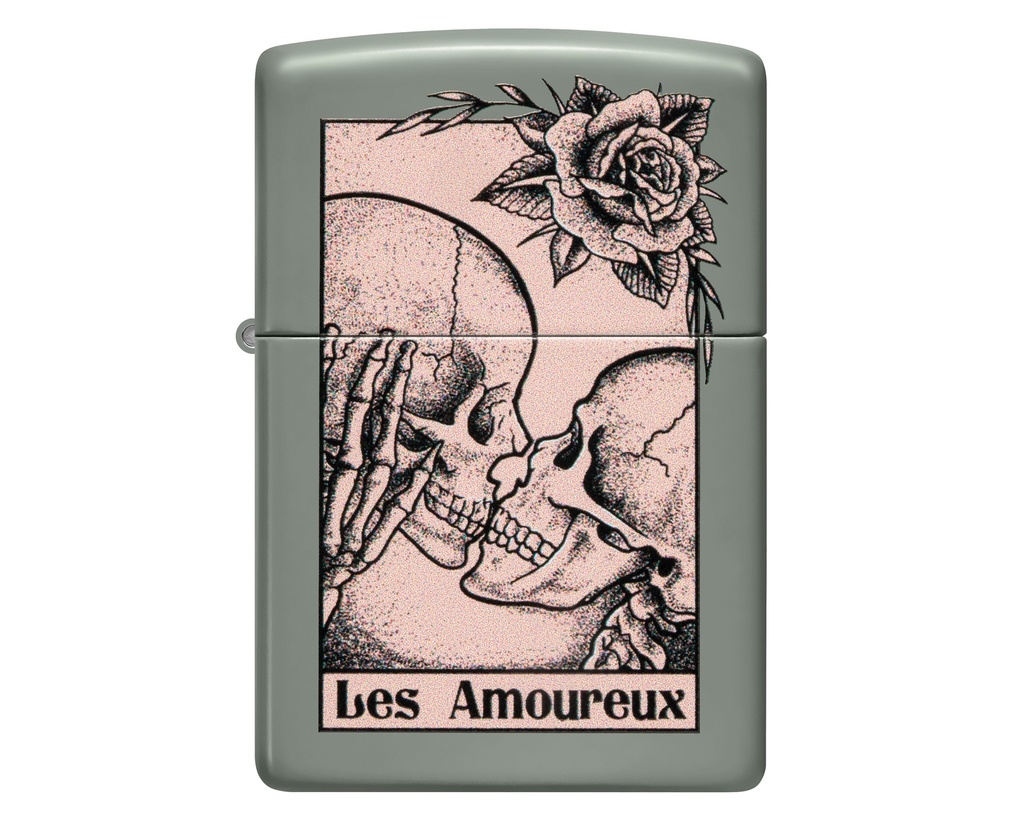 Lighter Zippo Death Kiss Design