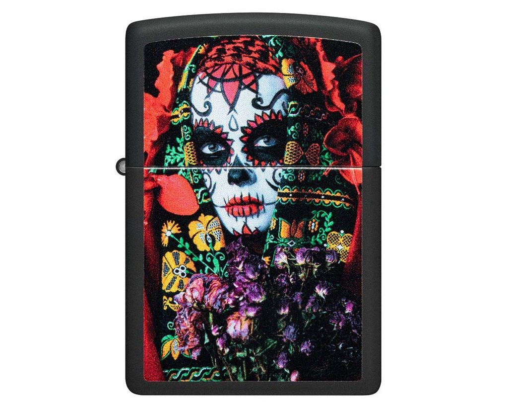 Lighter Zippo Sugar Skull Woman Design