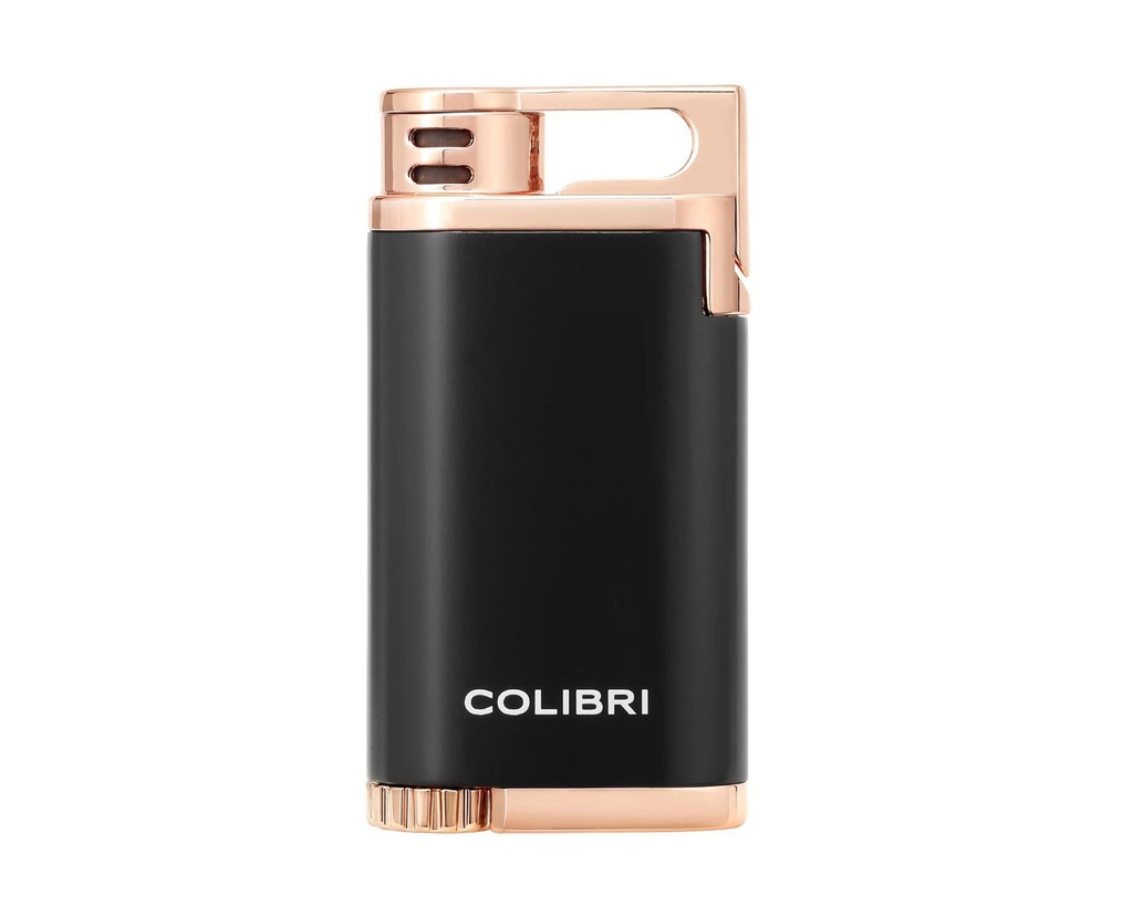 Briquet Colibri Belmont Noir Rose