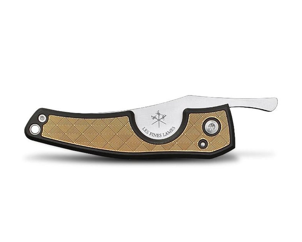 LFL Cigar Cutter Le Petit Brass Leaves