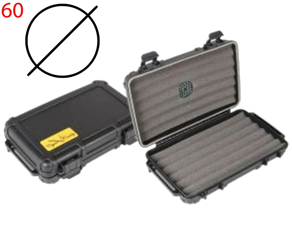 Travel Humidor Cigar Caddy Black 5 60Rg-Cigars