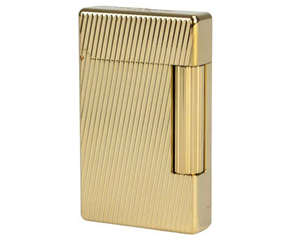 Briquet Dupont Initial Diagonal Doré